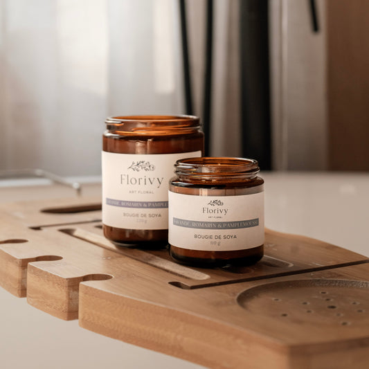 Bougie de soya - Muguet et lilas