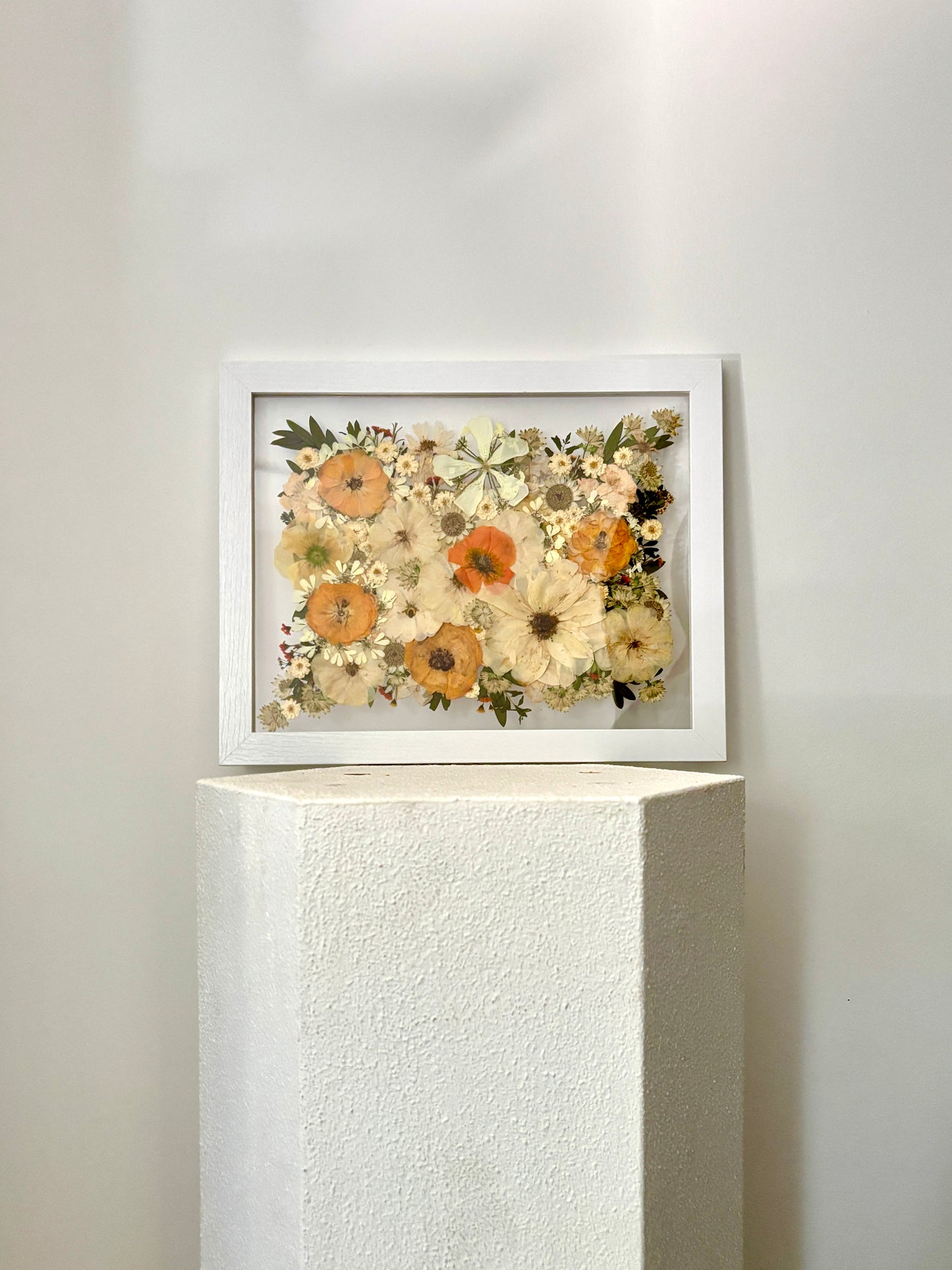 Préservation de bouquet - Cadre de fleurs pressées flottant