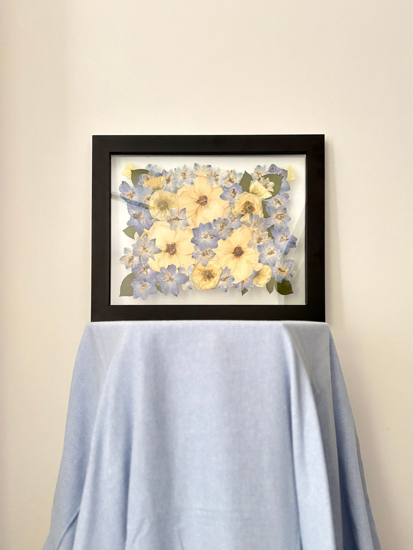 Préservation de bouquet - Cadre de fleurs pressées flottant