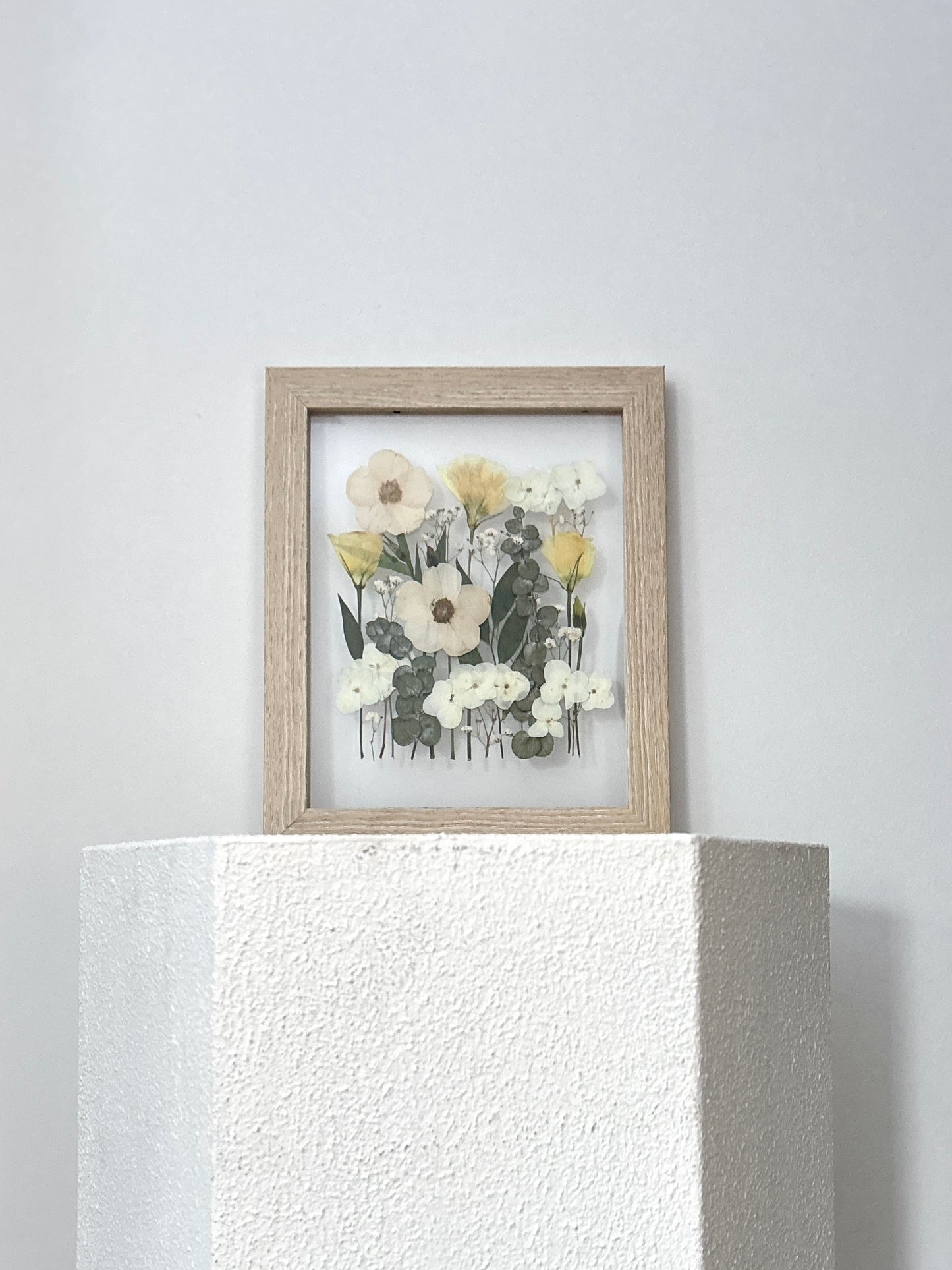 Préservation de bouquet - Cadre de fleurs pressées flottant