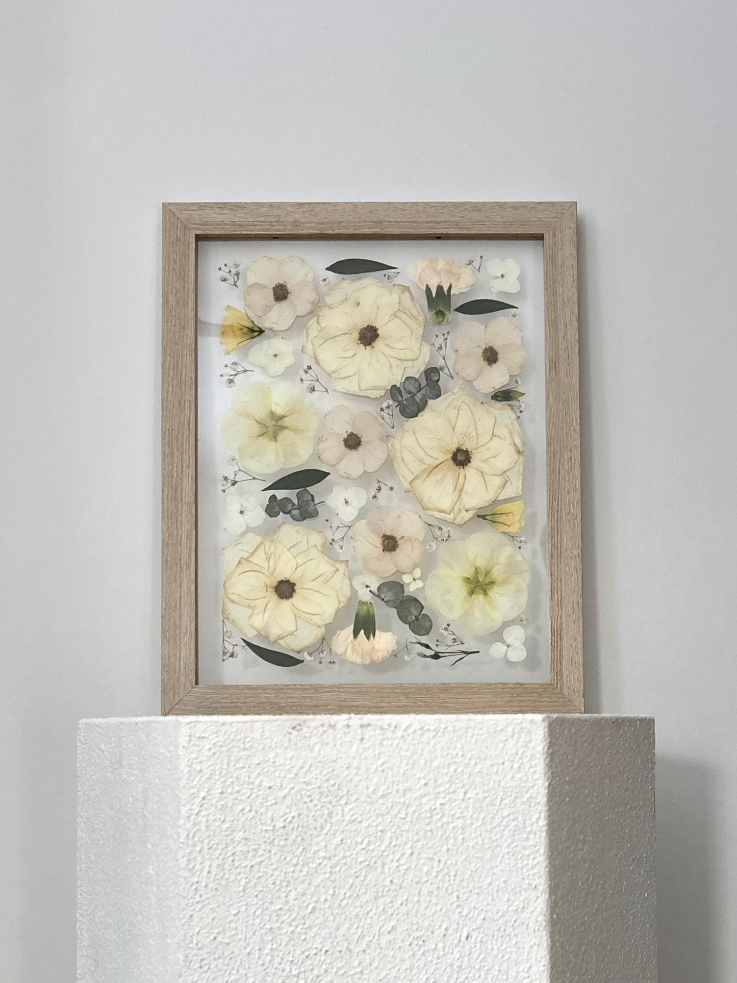 Préservation de bouquet - Cadre de fleurs pressées flottant