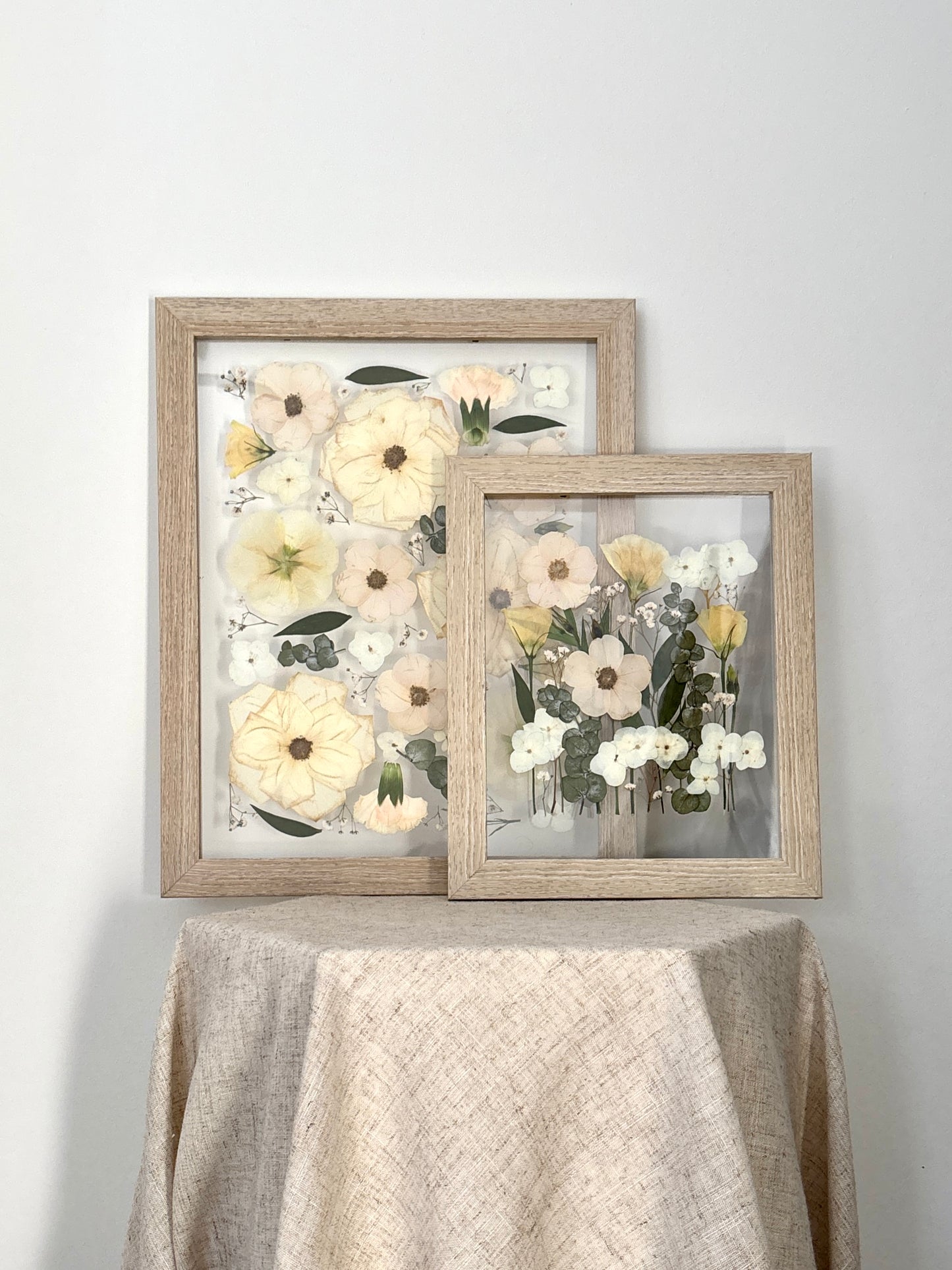 Préservation de bouquet - Cadre de fleurs pressées flottant