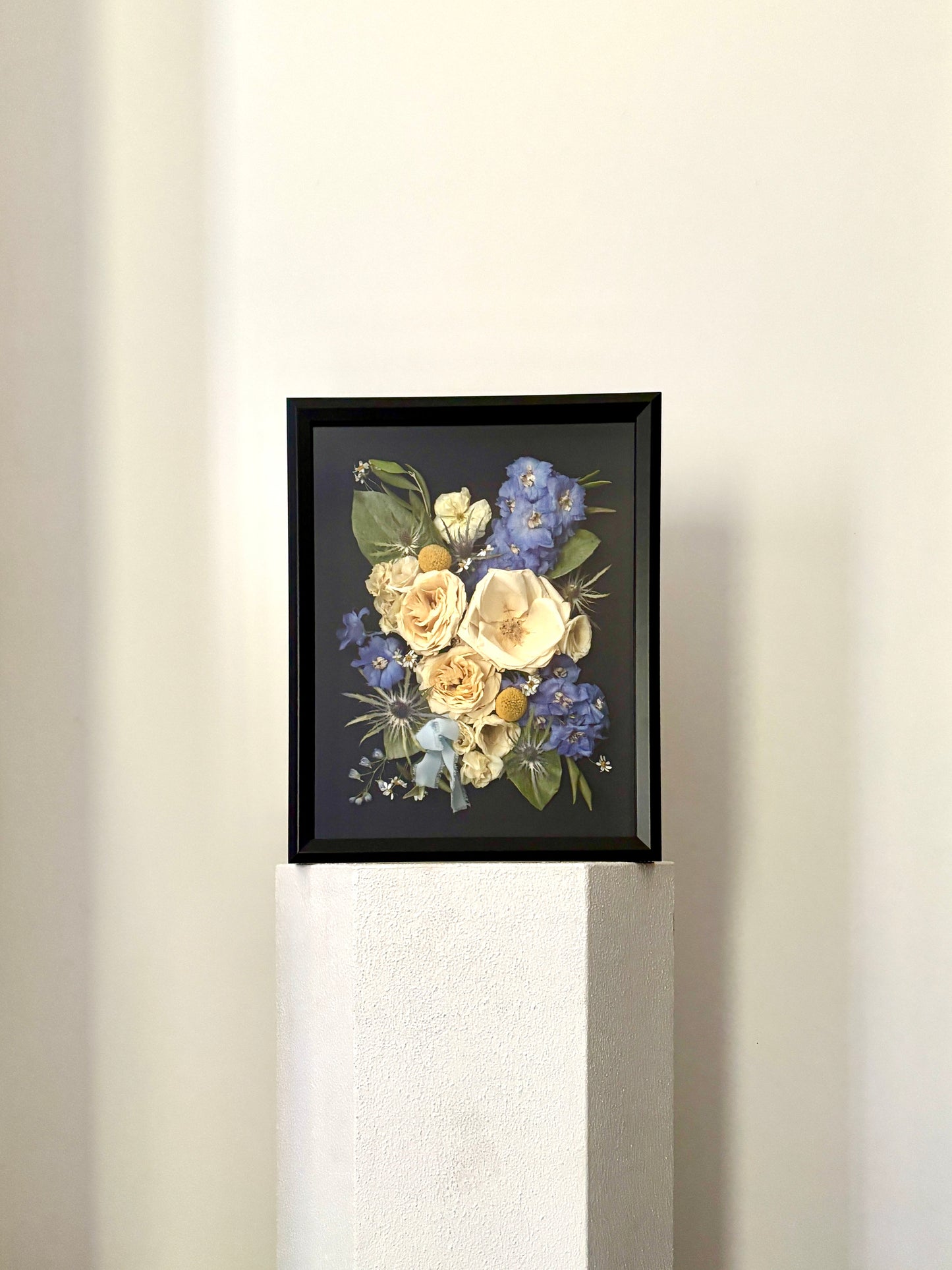 Boite-cadre de préservation de fleurs 3D noire 11x14