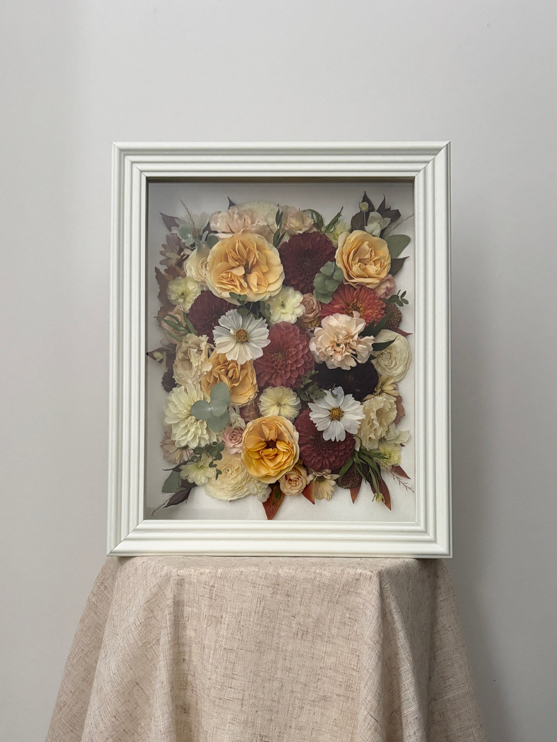 Boite-cadre 3D préservation de bouquet 11x14